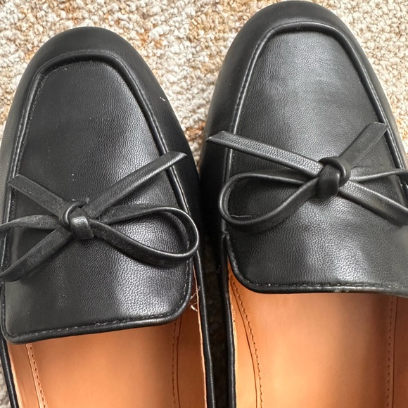J. Crew Black Leather Flats with Bows - Picture 13 of 13